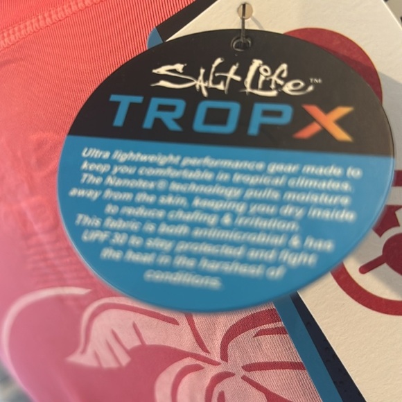 Salt Life UVAPOR performance Fabric UV 30 sun protect top,quick dry,soft,stretch - Picture 8 of 14